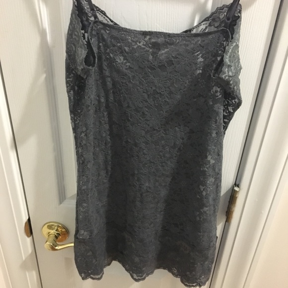 Grey lacey tank top - Picture 5 of 5